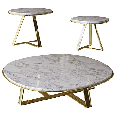 Meridiani Judd Table 3D Model 3D model image 1 