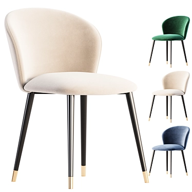 Modern Designer Dining Chair Volante 3D model image 1 
