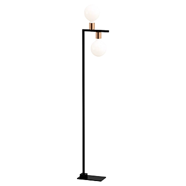 Modern Twin Floor Lamp 3D model image 1 