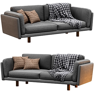 Fredericia Divan Sofa - Modern Elegance 3D model image 1 