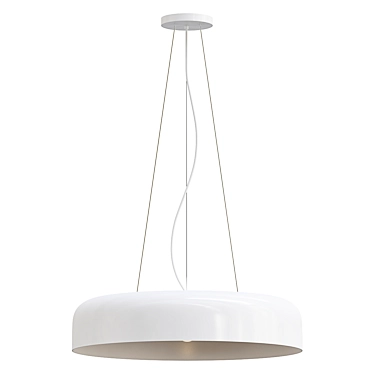 Modern Hanging Pot Light Fixture 3D model image 1 