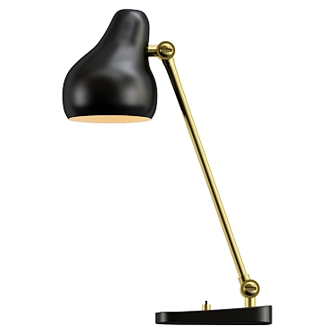 Modern Black Table Lamp VL38 3D model image 1 