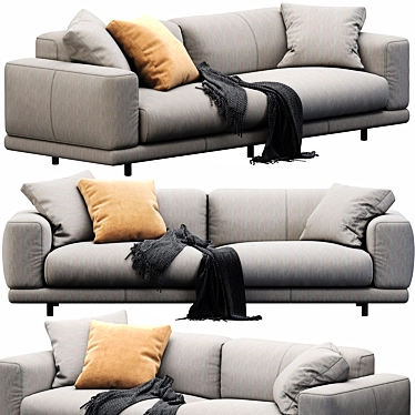 Modern Italian Sofa 3D Model 3D model image 1 