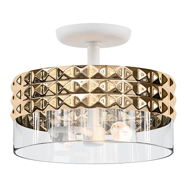 Elegant Studly Ceiling Light 3D model image 1 