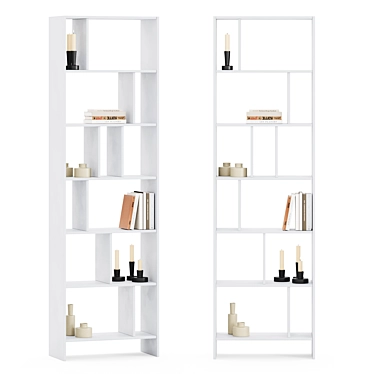 Modern Scandinavian Shelving by Bolia 3D model image 1 