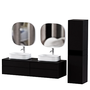 Duravit ZENCHA Set & Mixer 3D model image 1 