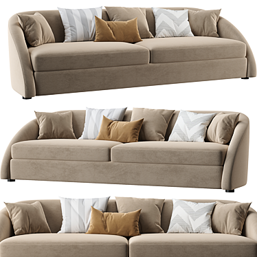 Elegant Cruz Sofa Design 3D model image 1 