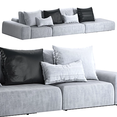 Modular Monsieur Sofa in 3D 3D model image 1 