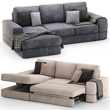 Modern Mebelroom Dallas Corner Sofa 3D model image 1 