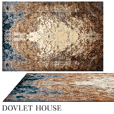 Dovlet House Wool Silk Carpet 3D model image 1 