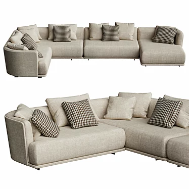 Modern Modular Molteni&C Cleo Sofa 3D model image 1 