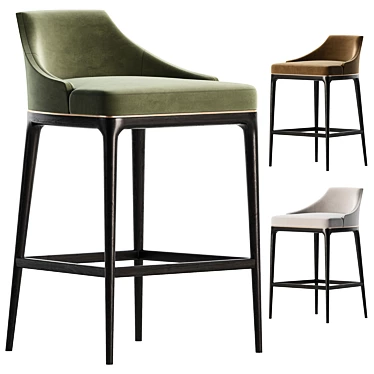 Modern Mindel Bar Stool Design 3D model image 1 