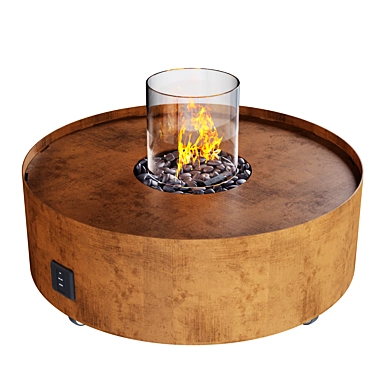 Automatic Outdoor Gas Fire Pit 3D model image 1 