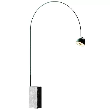 Bowee F Floor Lamp, Sleek and Modern 3D model image 1 