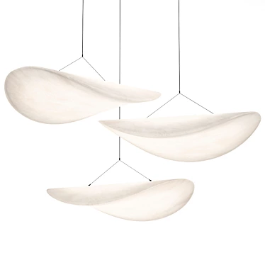 Sleek Tense Pendant Lamp 3D model image 1 