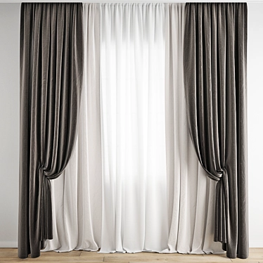 Polygonal Curtain Model Pack 3D model image 1 