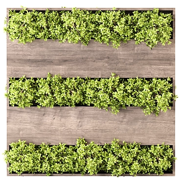 Modern Vertical Garden Design Kit 3D model image 1 