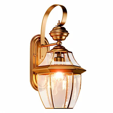 Brass Wall Sconce Glass Outdoor