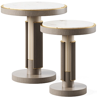 Modern Chic Side Table OLYMPIA 3D model image 1 