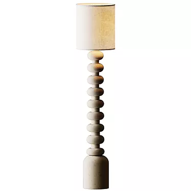 Modern 70" Emil Floor Lamp 3D model image 1 