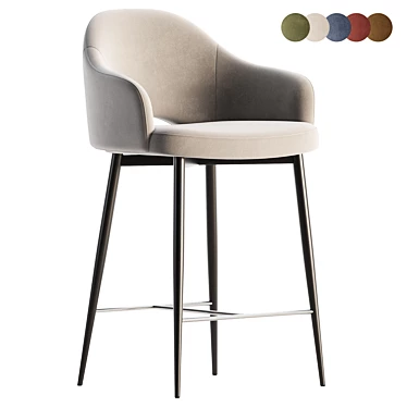 Modern Bar Stool by Deephouse 3D model image 1 