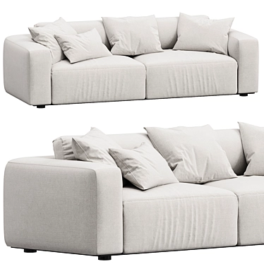 Elegant Fenton Sofa, Cloud 3D model image 1 