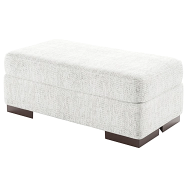 Modern Mercado Ottoman by Benchcraft 3D model image 1 