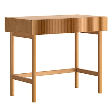 Solid Oak Writing Desk, Pilpao 3D model image 1 