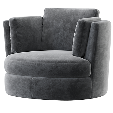 Elegant Swivel Chair Clarissa Dimensions 3D model image 1 