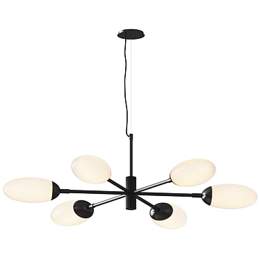 Elegant Salon Pendant Light 3D model image 1 