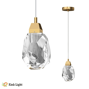 Elegant LED Pendant Light Fixture 3D model image 1 