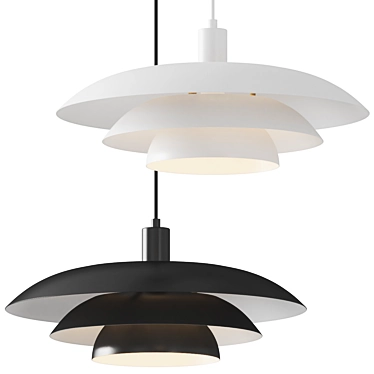 Elegant Epsilon Pendant Light 3D model image 1 