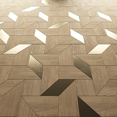 Heritage Bronze Oak Parquet 3D model image 1 