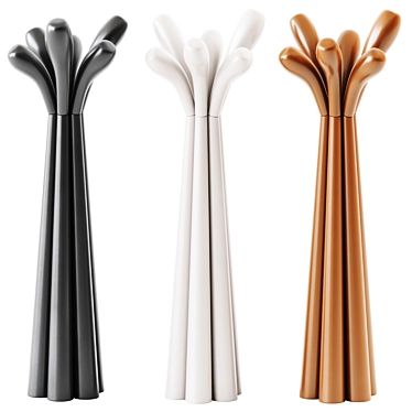 Elegant Anemone Coat Hanger 3D model image 1 