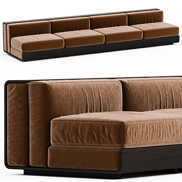 Modern Italian Design Sofa Bed 3D model image 1 