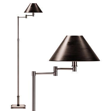 Restoration Hardware Petite Candlestick Floor Lamp 3D model image 1 