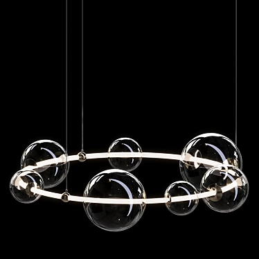 Modern Hanging Pendant Light Fixture 3D model image 1 