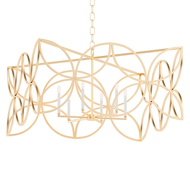 Elegant McCarty Chandelier 3D model image 1 