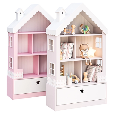 Dollhouse Shelf The Midi 3D model image 1 