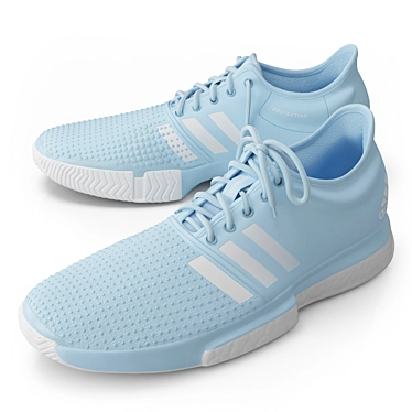 Adidas Tennis Shoes Sneakers racketball 3D model image 1 