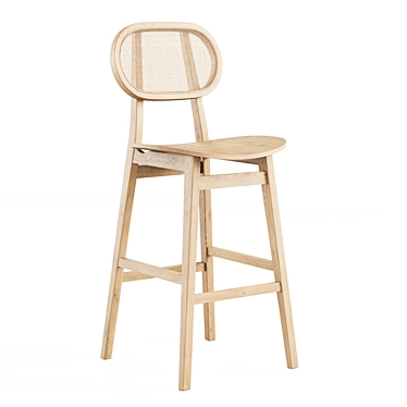 Tanado Half-Bar Stool by Cosmo 3D model image 1 