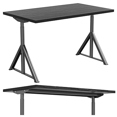 IKEA IDÅSEN Writing Desk - Modern Home Office Solution 3D model image 1 