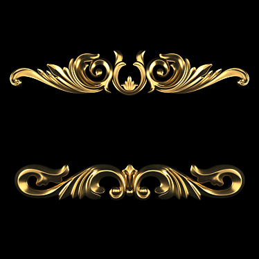 Elegant 3D Ornament Design Kit 3D model image 1 