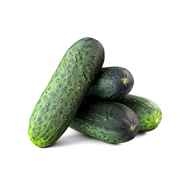  Crisp Fresh Cucumbers 3D model image 1 