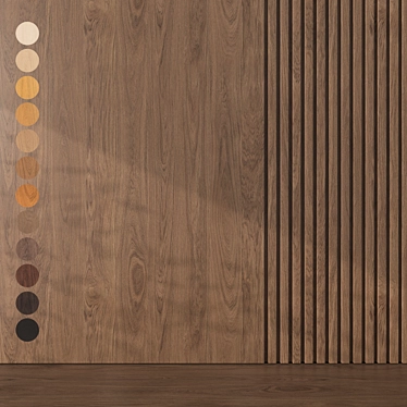 Oak Wood Texture Set 067 3D model image 1 