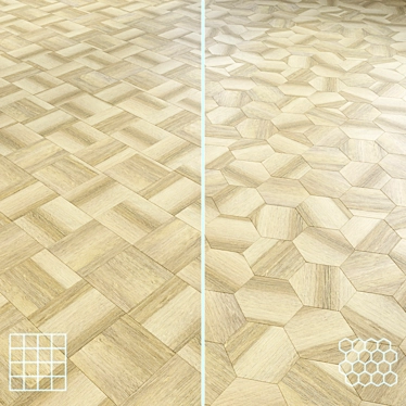 High-Quality 3D Wooden Flooring 3D model image 1 