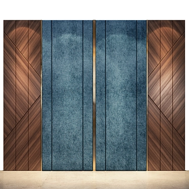 Translated Description (if needed): Стеновая панель легко редактируется.

Customizable Wood Metal Panel 3D model image 1 