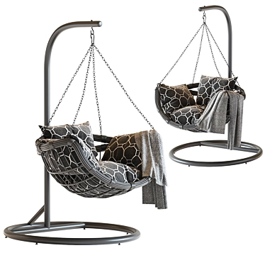 Vinotti Makadamia Hanging Swing Chair 3D model image 1 