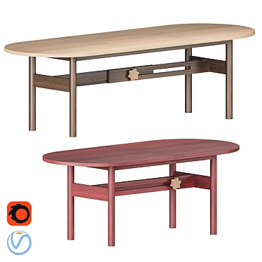 Garsnas Atelje Dining Table 3D model image 1 