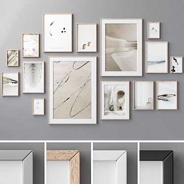 Large Wall Art Set 2084 3D model image 1 